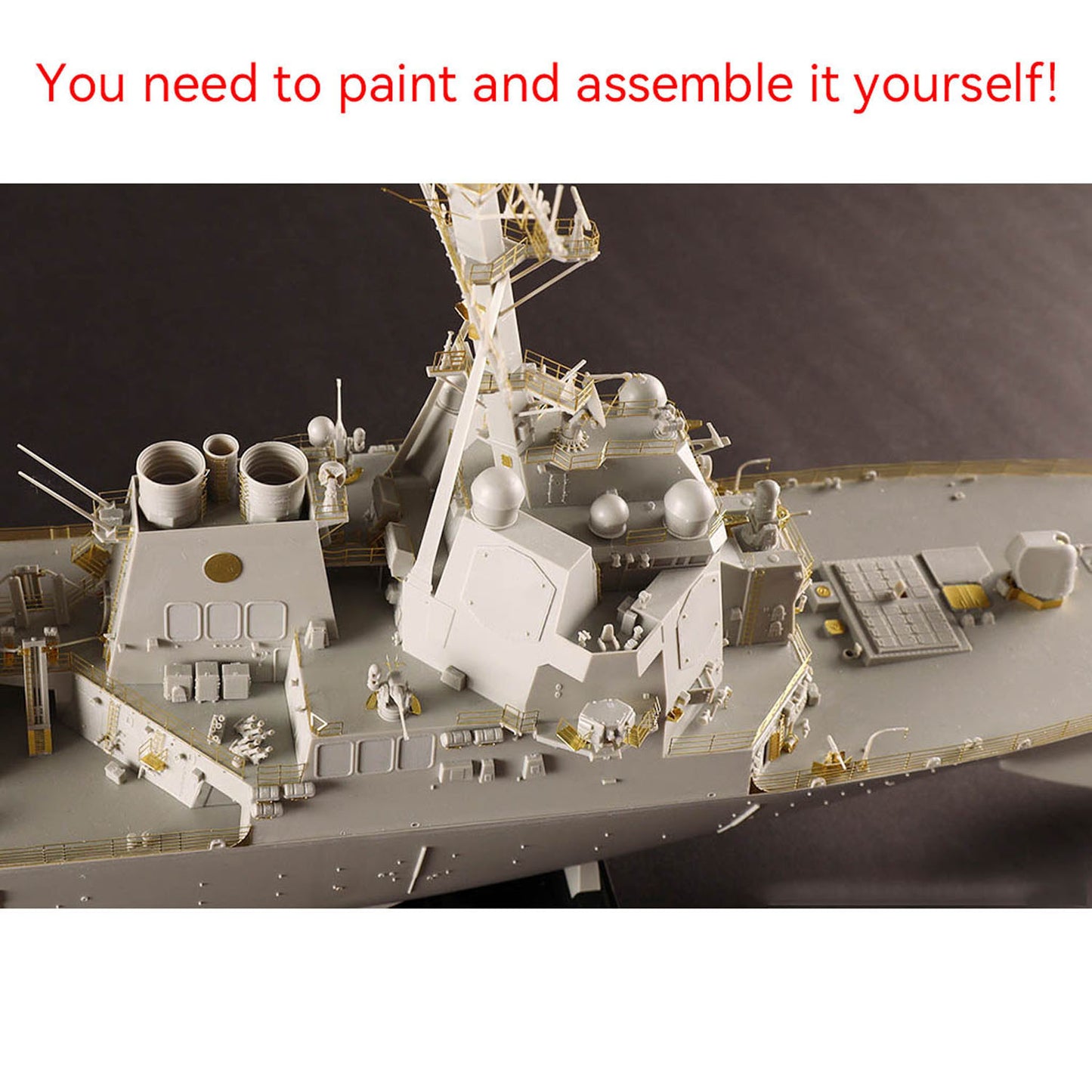 US Stock 1/200 I Love Kit 62009 USS Oscar Austin DDG-79 Destroyer Plastic Static DIY Model Kit Metal Anchor Chain For Adult Collection