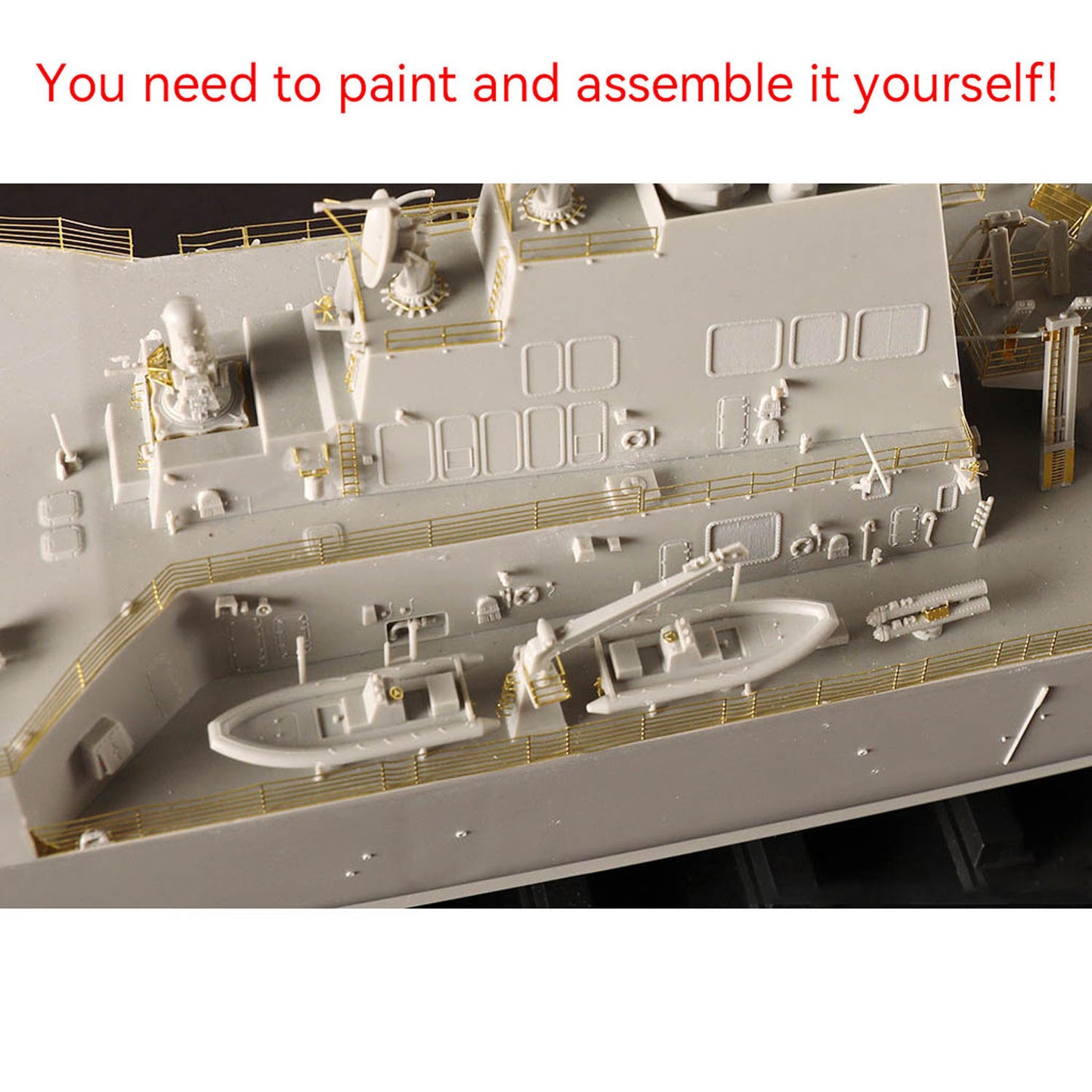 US Stock 1/200 I Love Kit 62009 USS Oscar Austin DDG-79 Destroyer Plastic Static DIY Model Kit Metal Anchor Chain For Adult Collection