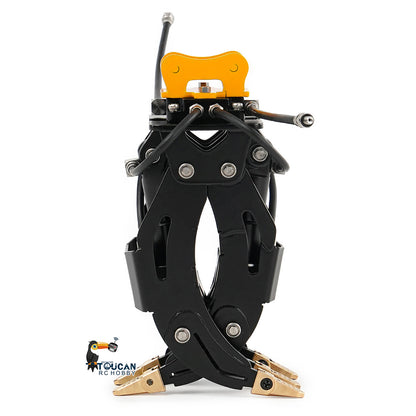 LESU Metal Sieve/Grading/Tilting Bucket Log Grapple Beam Ripper Cultivator Rake for 1/14 Remote Controlled Hydraulic Excavator PC30 B0003
