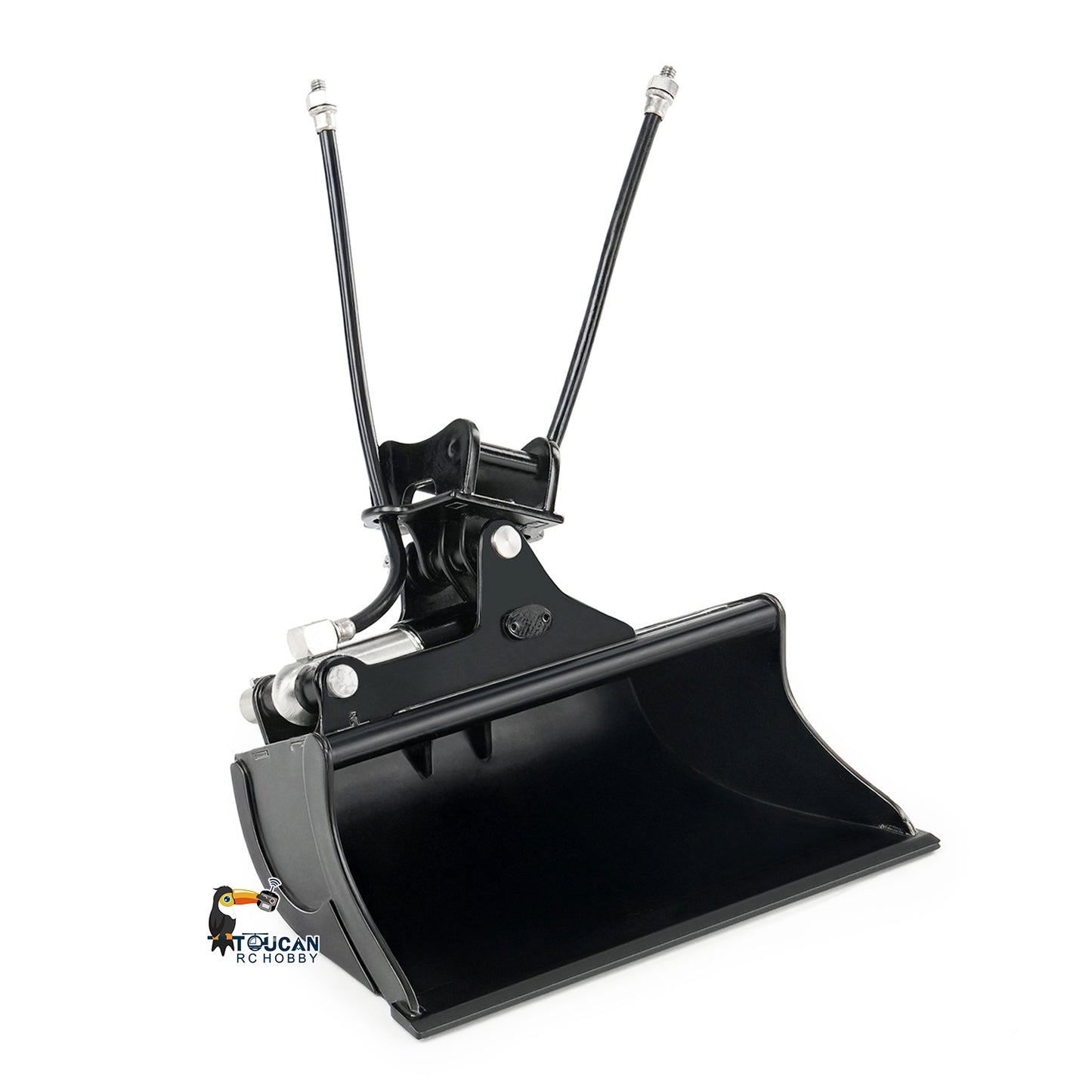 LESU Metal Sieve/Grading/Tilting Bucket Log Grapple Beam Ripper Cultivator Rake for 1/14 Remote Controlled Hydraulic Excavator PC30 B0003