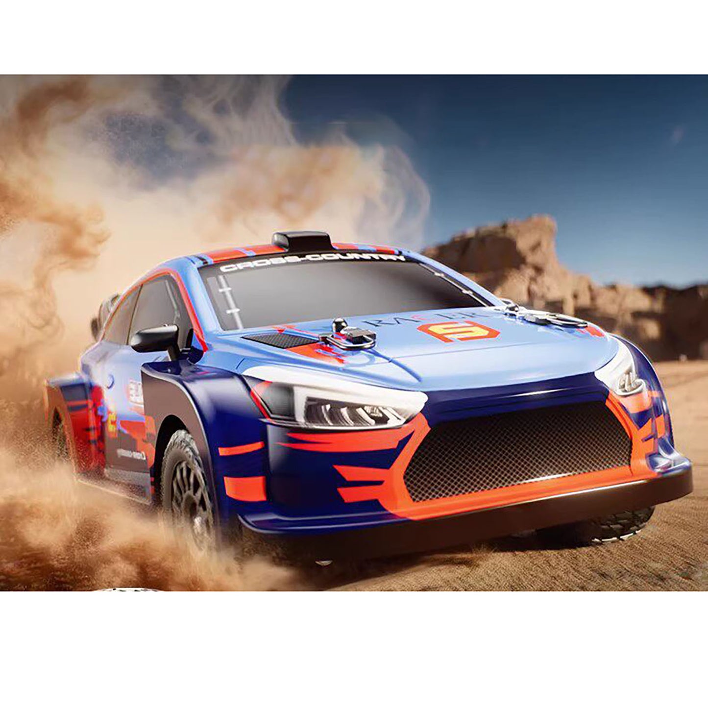 TOUCAN RC HOBBY 1/14 JJRC 4*4 High Speed Remote Control Rally Vehicle Metal Drive Shaft Ready to Run 390 Carbon Brush Motor 2.4G ESC 19G Servo