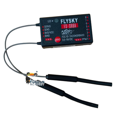 TOUCAN RC HOBBY FLYSKY FS-SR8 12CH 2.4G ANT 8CH Receiver for FS-ST8 Radio Transmitter RC Airplane Car Boat DIY Part Accessories