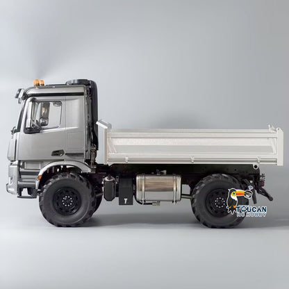 TOUCAN RC HOBBY 3363 MODO 1/14 4x4 Metal Remote Control Hydraulic Dumper 2Speed Gearbox Differential Locks RC Tipper Model ST8 Radio Light Sound