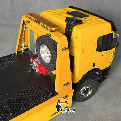 TOUCAN RC HOBBY LXY 3348 Metal 4x4 1/14 Remote Control Hydraulic Road Rescue Truck 3-Speed Gearbox Flatbed Tow Trucks Rollback Wrecker Diff Locks