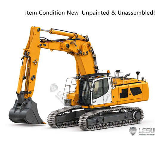 TOUCAN RC HOBBY LESU Aoue LR956 1/14 Metal 3 Arms RC Hydraulic Excavator B0030 Dual Pumps Digger KIT Model with 10CH Valve Light System GPS