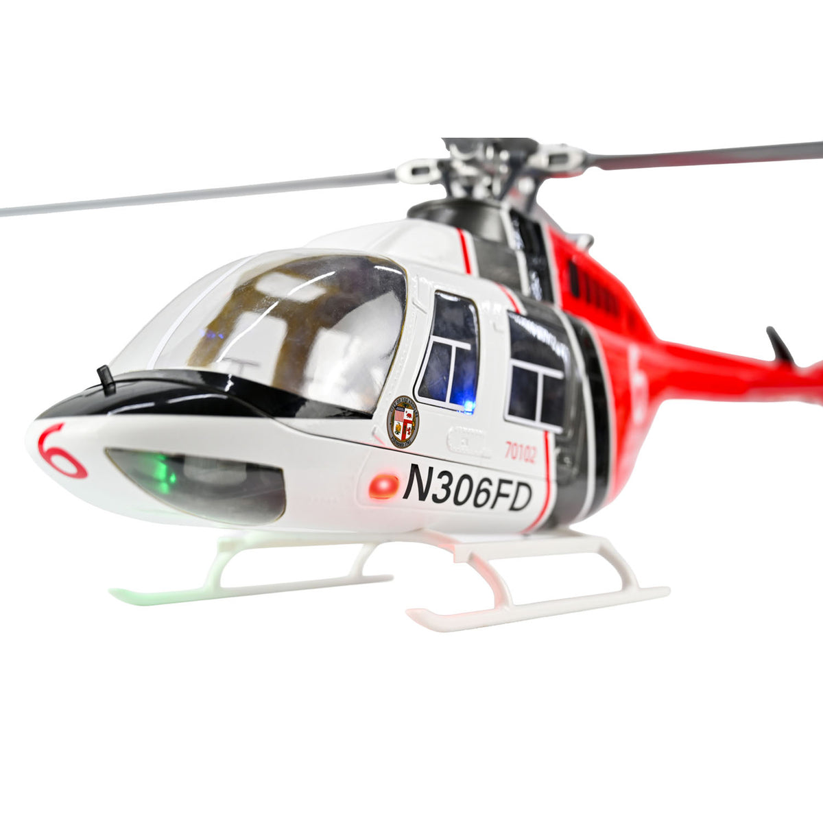 Pale de Rotor Principal d'hélicoptère RC, Conversion de Puissance Efficace de Pale de Rotor Principal pour Flywing BELL206 Pale de Rotor Principal d'hélicoptère RC, Conversion de Puissance Efficace de Pale de Rotor Principal pour Flywing BELL206