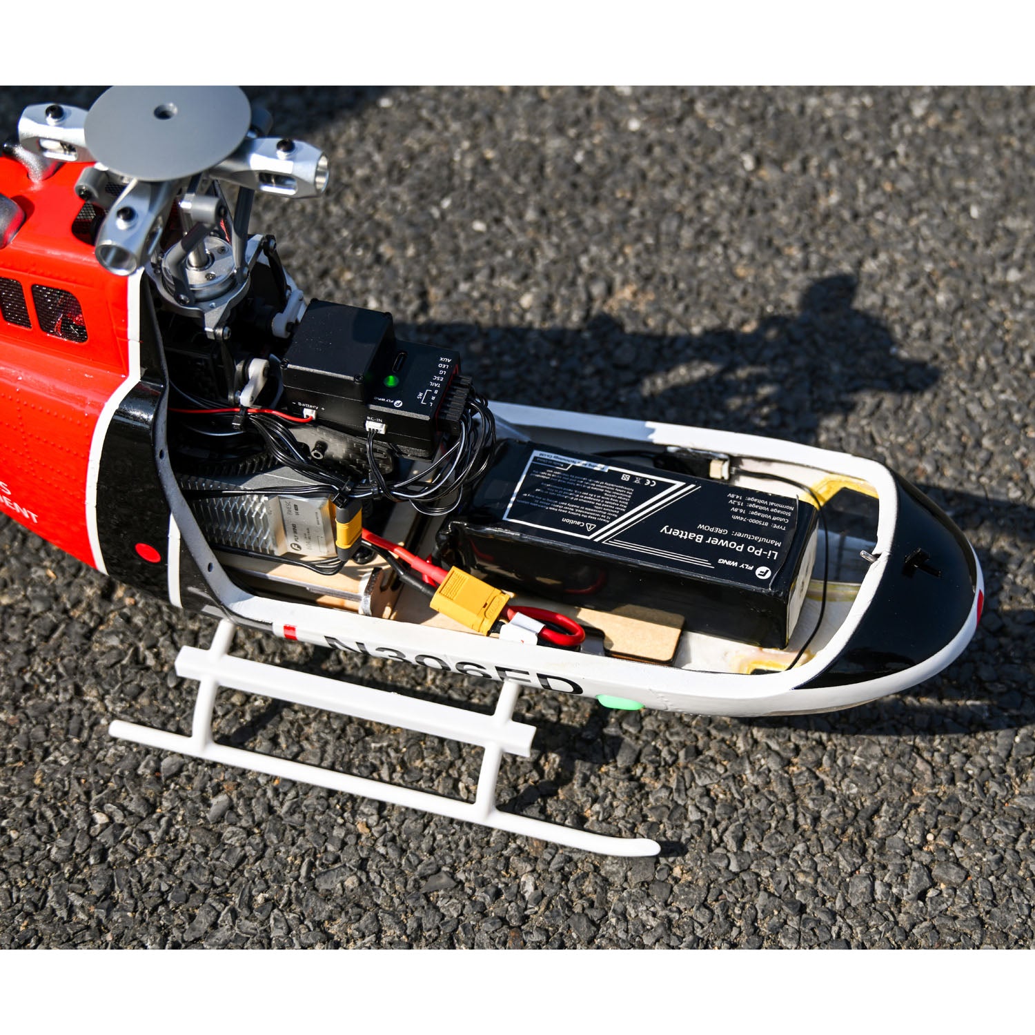 2.4G RC Scale FlyWing BELL 206 Helicopter 4 Blade Rotor Remote