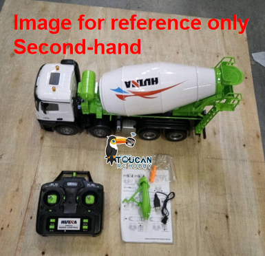Fast Free Shipping Second Hand EU Stock Metal 1/14 RC Mixer Truck RTR 2.4GHz Radio 12CH Light Sound Effects Remote Control Agitating Lorry Finished Model Toys Battery