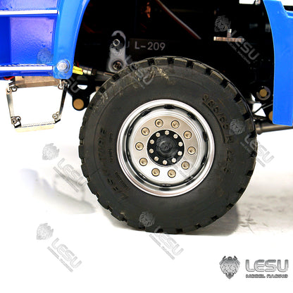 LESU 1/14 Metal 3 Ways RC Dumper Truck Model 3Speed Transmission Sound Light System Scale Vehicle for Engineering Vehicle Enthusiast