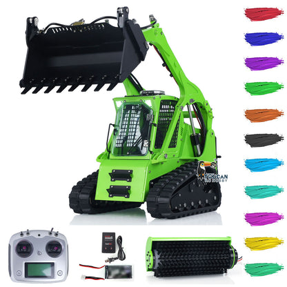 LESU AOUE LT5 1/14 Metal RC Skid-Steer Loader Hydraulic Construction Truck Sound Light FlySky i6S Radio Controller for Model Enthusiast