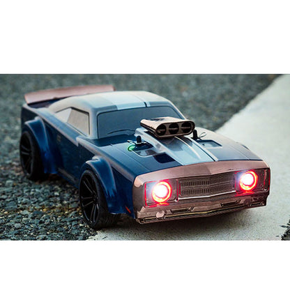 1/16 2.4GHz Remote Control High Speed Drift Car 35km/h 4*4 RC Muscle Car Q142 3Speed RTR Vehicle Brushed Motor LED Angel Eyes