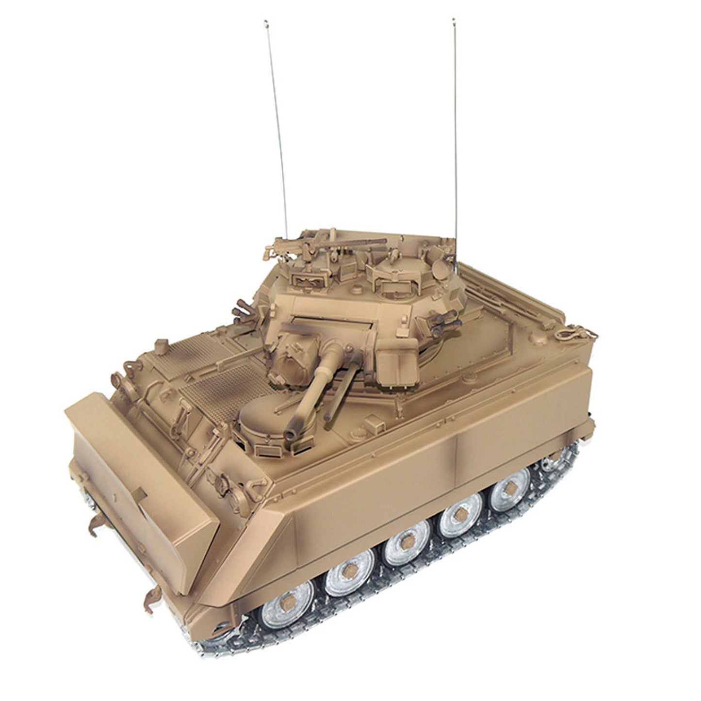 1/16 Tongde Remote Control Tank M2412-A M113A1 MRV Infrared Barrel Recoil Fire Flashing 320 Turret Rotation Metal Drive Gearbox