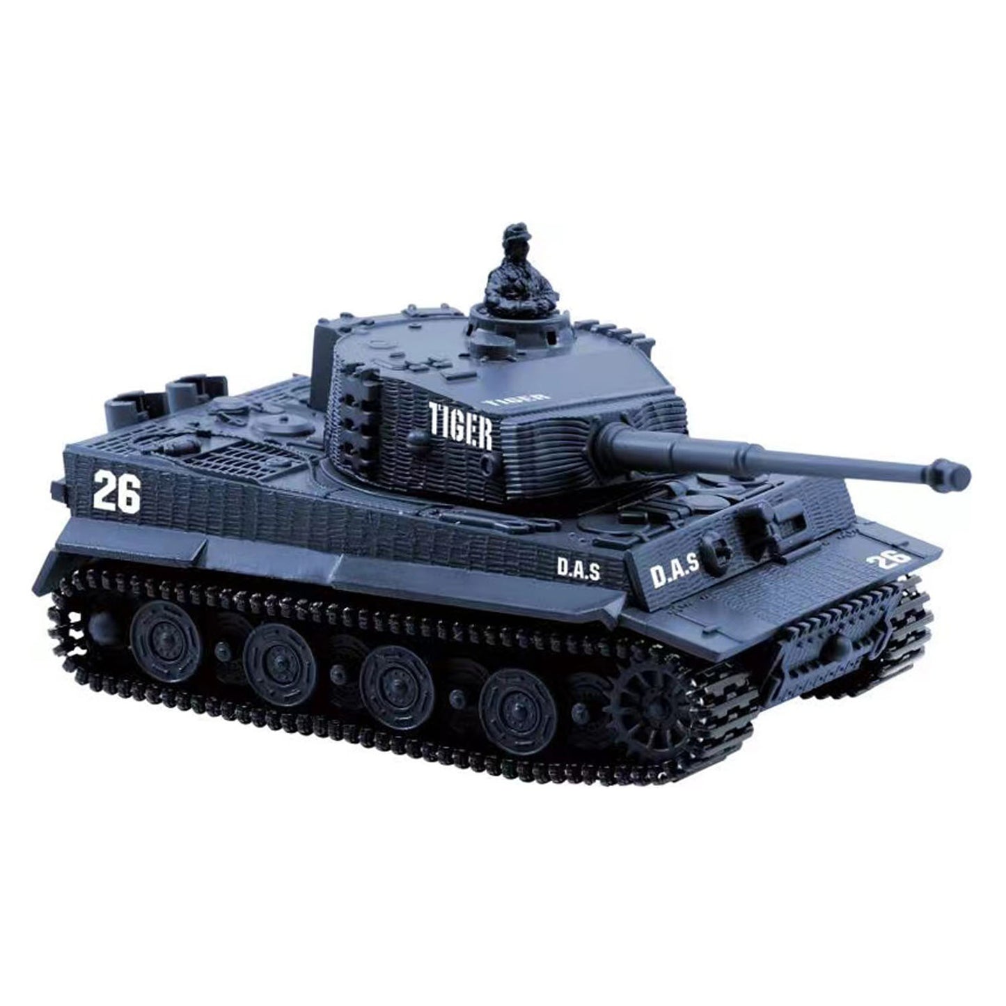 US Stock 1:72 Ready to Run Mini Tank RC German Tiger Toy WW2 Battle Tank Easy Model 2.4G Electric Military Vehicle