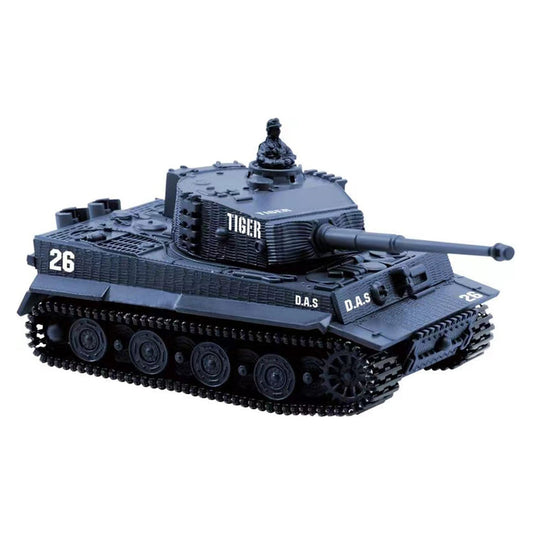 US Stock 1:72 Ready to Run Mini Tank RC German Tiger Toy WW2 Battle Tank Easy Model 2.4G Electric Military Vehicle