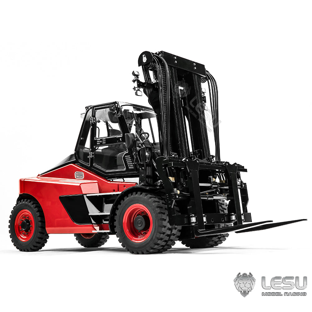 LESU AOUE LD160S 1/14 Metal Hydraulic RC Forklift with CNC shell 6 Ways Reversing Valve Towing Hook Sound Light System