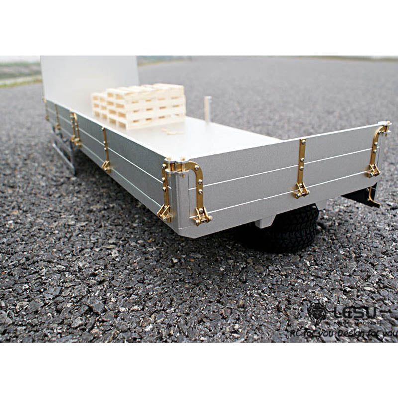 TOUCAN RC HOBBY LESU 560MM Metal Flat Cargo Bucket Hopper for DIY700 6x4 1/14 TAMIIYA Remote Control Tractor Truck Lorry