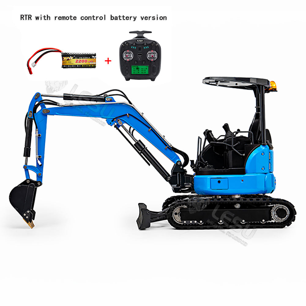 LESU PC30 1/14 Metal RC Hydraulic Excavator B0003 RTR 6CH Reversing Valve Mini Digger Brushless Rotary Drive Motor FlySky ST8 Controller Light System