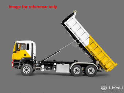 LIMITED-TIME SALE IN Stock LESU Z0094 1/14 Metal 6x6 RC Hydraulic Roll on off Dump Truck Telescopic Hooklift Transport Vehicle with 3Speed Transmission 5CH Valve Light Sound