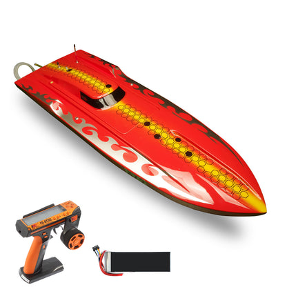 DTRC Fiber Glass Remote Control Racing Boat X79 High Speed RC Watercraft 4082 Brushless Motor 160A Waterproof ESC Servo Battery