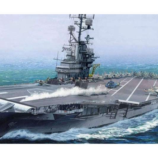 US Stock Trumpeter 05618 1/350 USS Intrepid CV-11 Navy Battleship Static Model Kit Warship DIY Model Military Aircraft Carrier