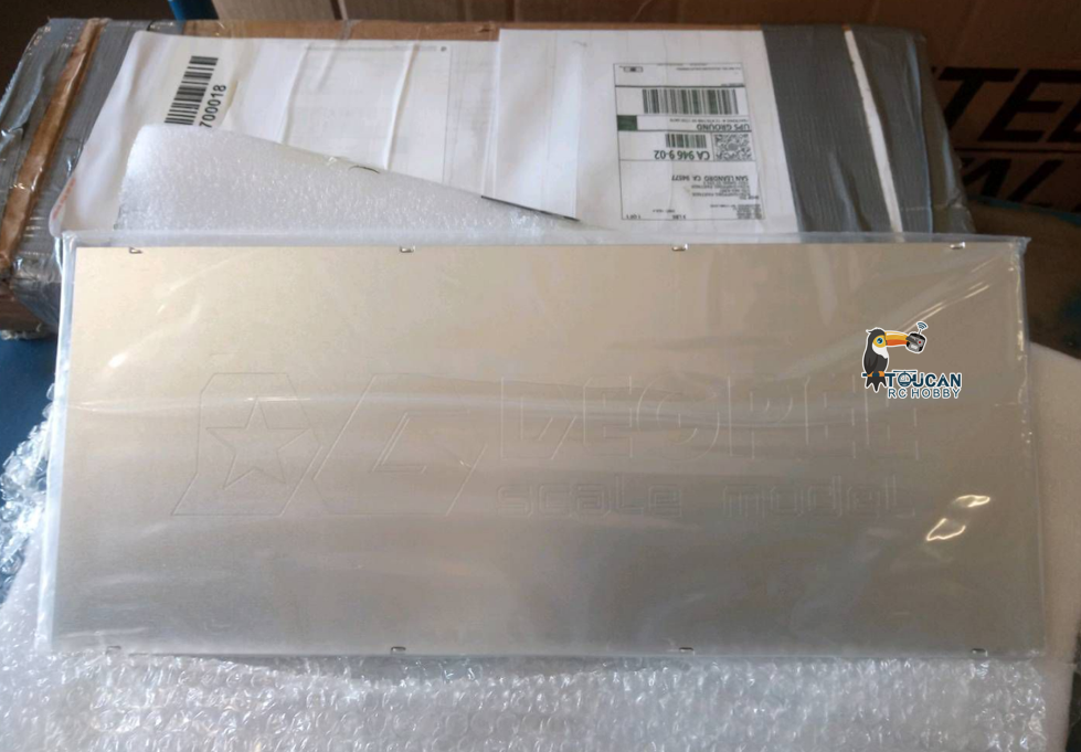 Free Shipping Second Hand US Stock 1/14 Metal Flat Plate Flatbed for DIY TAMIYA 3 Axle Semi Trailer 56330 RC Container Trailer Conversion Model Upgrade Part