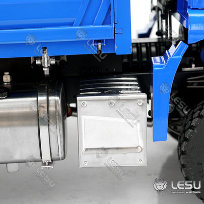 LESU 1/14 Metal Remote Controlled TGS Three-way Transmission Dumper Truck Hydraulic Lights Sound System ESC Servo