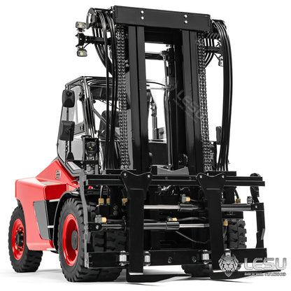 LESU AOUE LD160S 1/14 Metal Hydraulic RC Forklift with CNC shell 6 Ways Reversing Valve Towing Hook Sound Light System