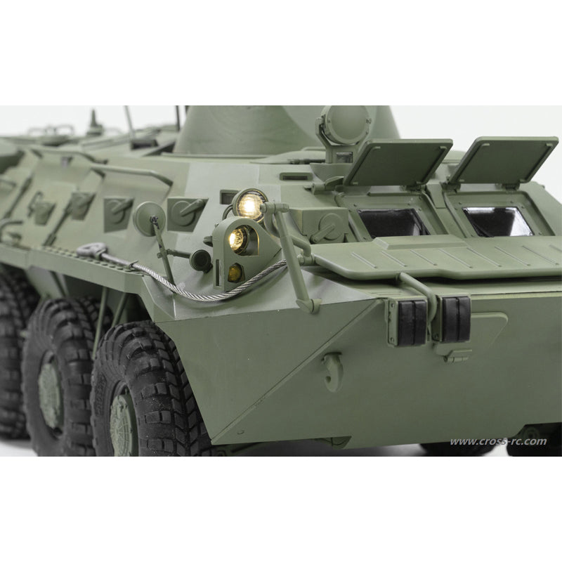 CROSSRC 1/12 8X8 BT8 Amphibious Radio Control Armored Transport Vehicles Military RC Car Hobby Model UBEC Lights