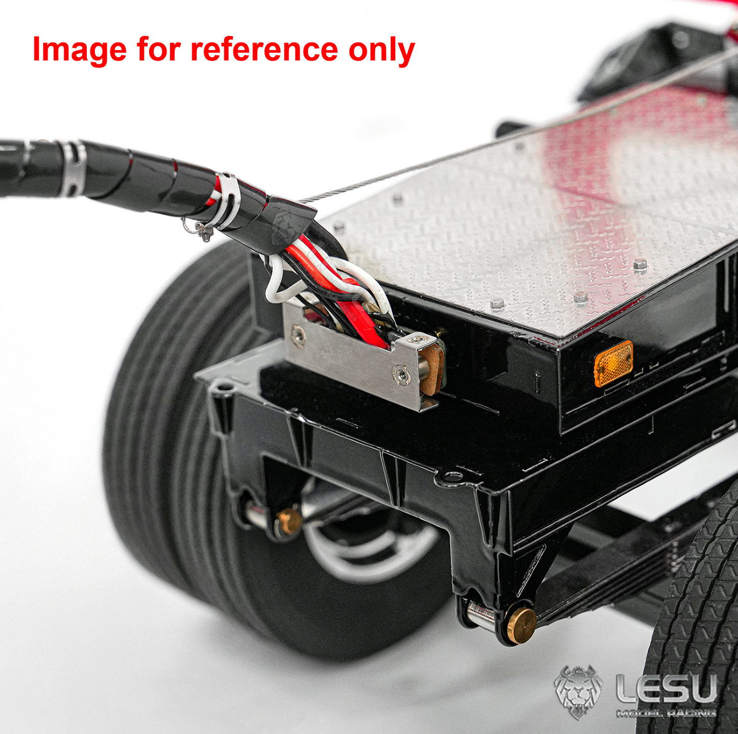 LIMITED-TIME SALE IN Stock LESU A0052 1/14 Metal Hydraulic RC Timber Transport Truck Mounting Base with 8CH Reversing Valve Grapple 360 Degree Crane 2Axles Trailer