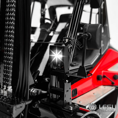 LESU AOUE LD160S 1/14 Metal Hydraulic RC Forklift with CNC shell 6 Ways Reversing Valve Towing Hook Sound Light System