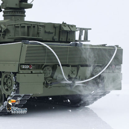 TOUCAN 1/16 Metal RC Tank 3889 German Leopard A6 Turret Electric Periscope 360 Rotation Barrel Recoil Elevation Battery RTR