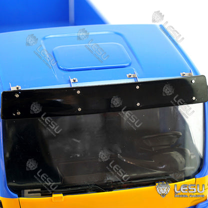 LESU 1/14 Metal Remote Controlled TGS Three-way Transmission Dumper Truck Hydraulic Lights Sound System ESC Servo