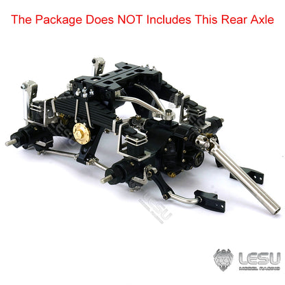 Raised Metal 9MM Rear Suspension 9MM for 1/14 Scale LESU Differential Axles Dump Truck DIY TAMIYA Tractor Truck Dumper