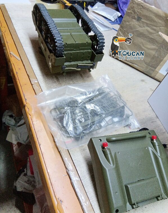Fast Free Shipping Second Hand US Stock 1/16 CoolBank M8 HMC Scott RTR RC Tank Combat Vehicle Modle 360 Degree Turret Smoke BB Sounds Lights