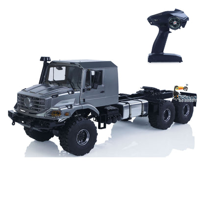 JDModel 218 1/14 6*6 Plastic RC Tractor Truck Kit/PNP 2-Speed Transmission Hobbywing Brushed ESC Motor Differential Lock DIY Model for Enthusiasts