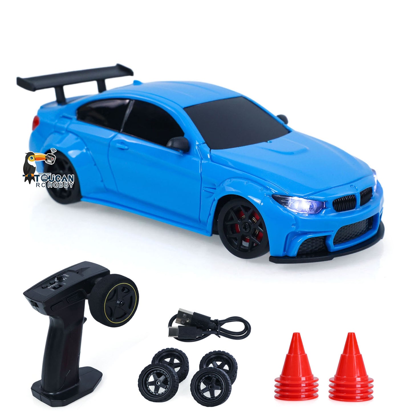 25KM/H High Speed JBL 4WD Plastic 1/36 RC Drift Car 3611 Gyroscope Indoor Outdoor Mini Racing Car LED Lights Battery 2.4G Radio
