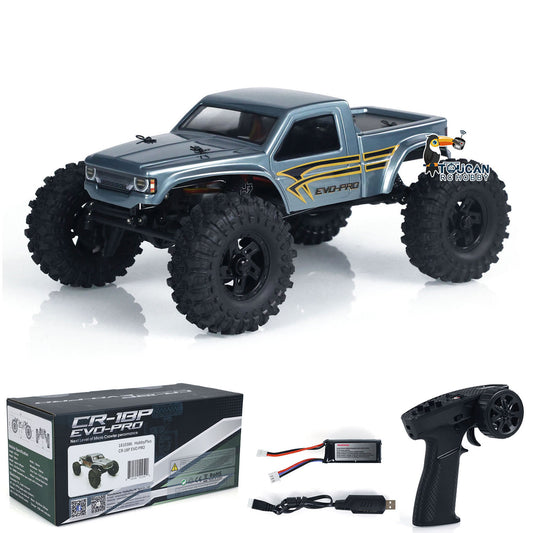 Fast Free Shipping 4x4 1/18 RC Rock Crawler Car Electric Off-road Vehicles Hobby Plus CR18P Fighter