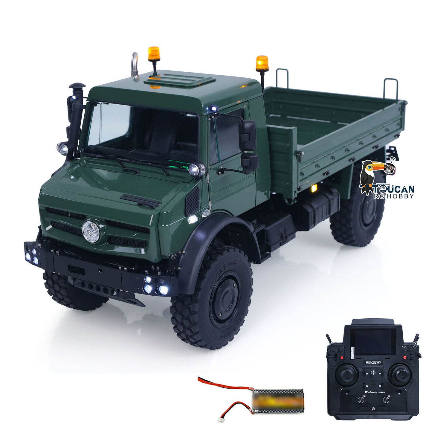 LESU U4023 1/14 Metal RC Off-Road All-Terrain Light Truck with Flysky PL18EV LITE Radio System 3 Speed Transmission Light Sound for Outdoor