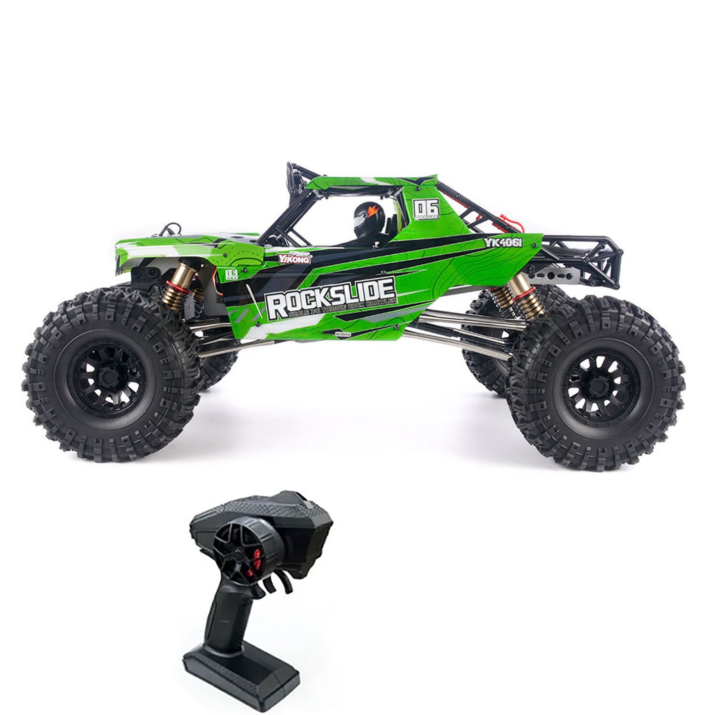 1/6 YIKONG Remote Control Crawler YK4061 AWD RC Off Road Vehicle Hobbywing Brushless Motor 80A ESC Metal Gears Roll Cage Design