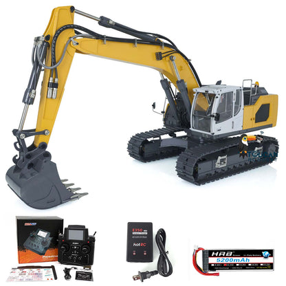 Fast Free Shipping XDRC 1/14 Metal Assembled Hydraulic RTR RC Excavator Upgraded 5CH Valve RC Digger 945 W/ PL18EV Controller Light Sound System