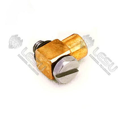 LESU Metal Breather/Nozzle Plug M5 Brass/Steel Nozzle for 1/14 1/12 RC Hydraulic Dump Truck Remote Control Car Construction Vehicles Excavator Loader Forklift Bulldozer DIY Model