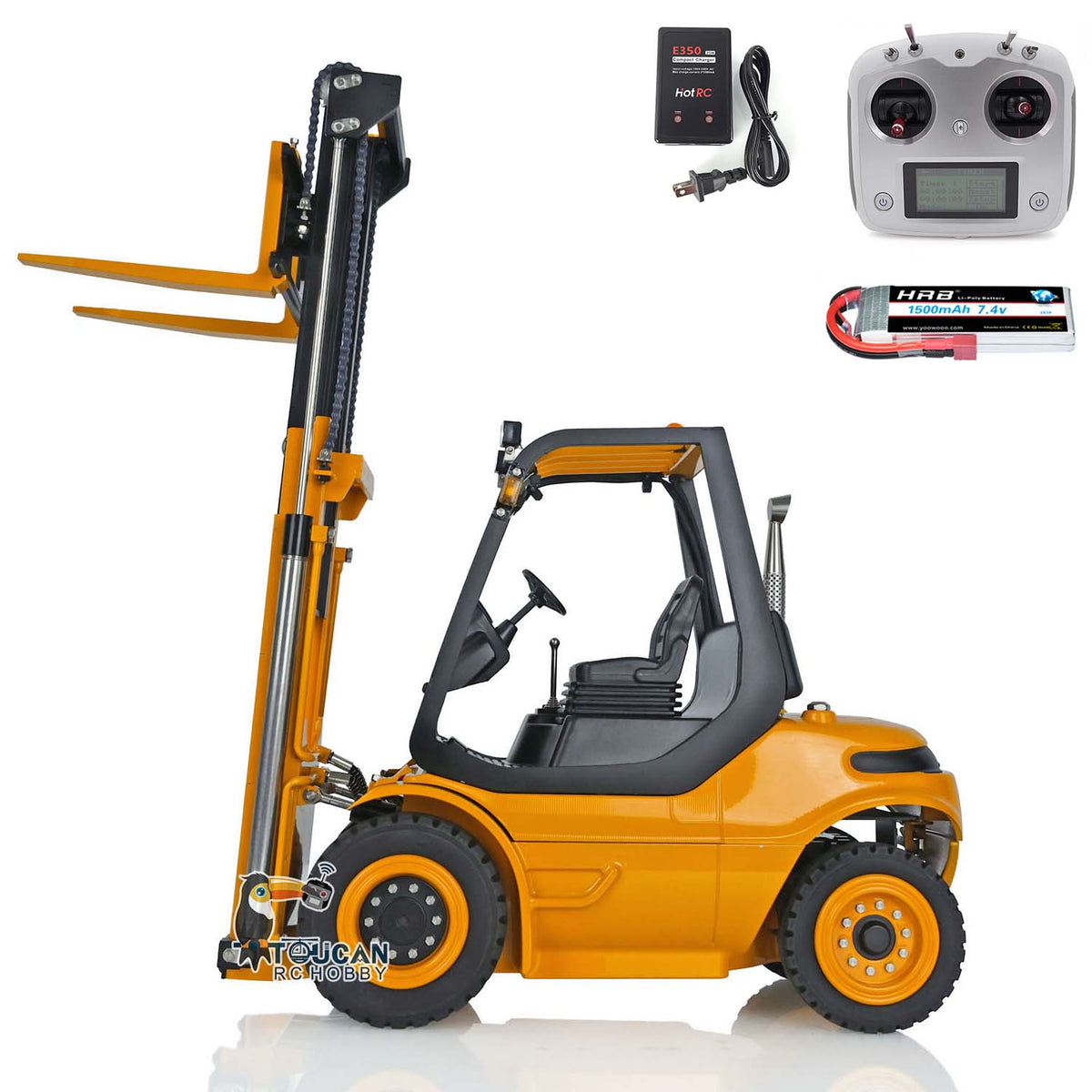 TOUCAN RC HOBBY Cundang US-Lager LESU Hydraulischer RC-Gabelstapler 1/14 Funkgesteuerter Transportwagen RTR-LKW