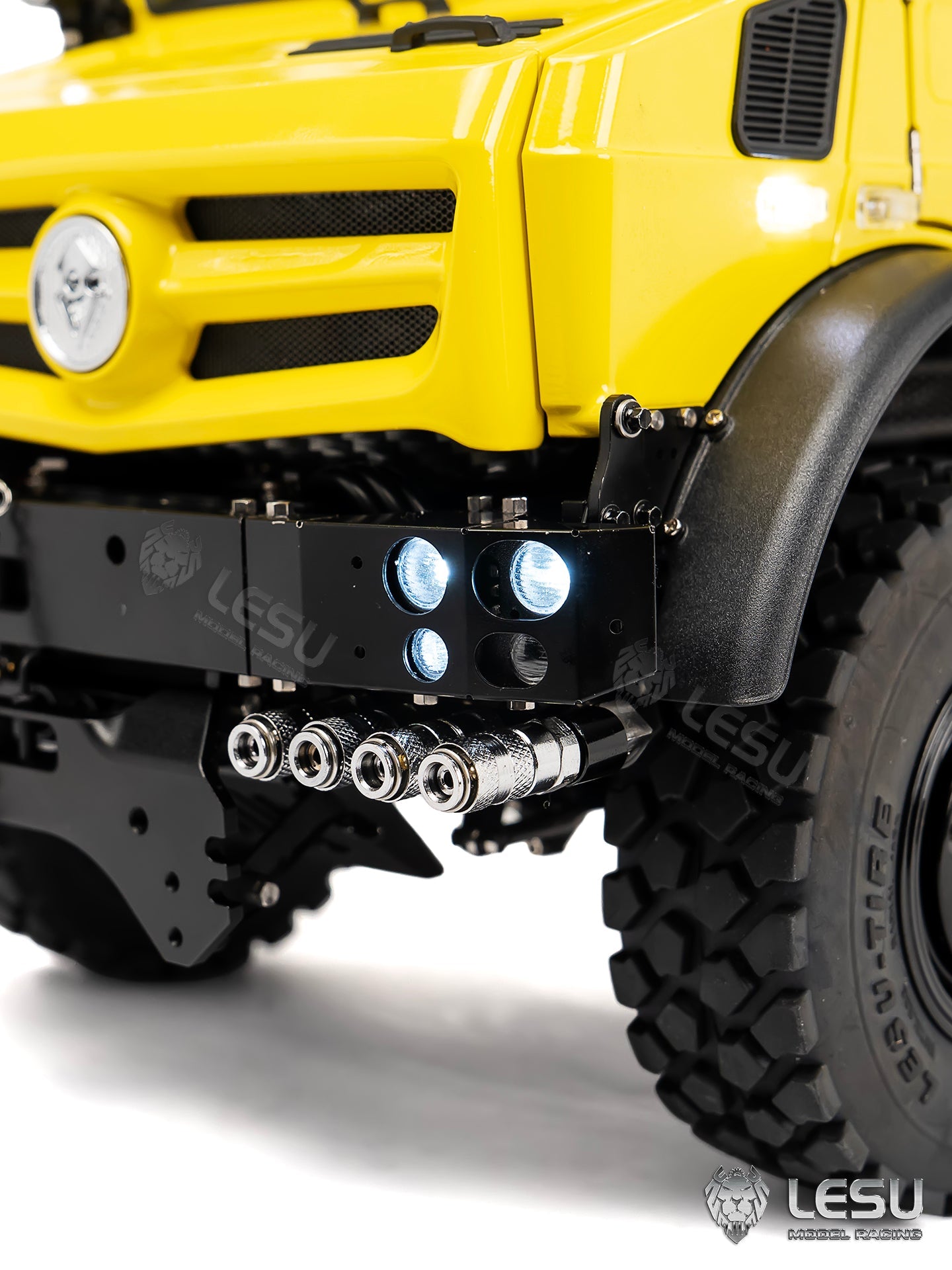 LESU U4023 Metal 1/14 Hydraulic RC Off Road Car AWD Remote Control All Terrain Vehicle Light Truck Model Wheel Hub Reduction