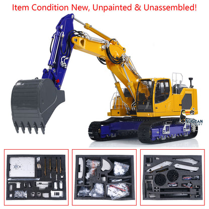 In Stock LESU 1/14 3-arm LR945 RC Hydraulic Excavator Remote Control Digger Heavy-duty Electric Hobby Model Kits Unpainted and Unassembled