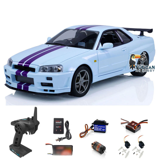 IN STOCK Capo 4x4 1/8 RC Drift Racing Vehicle R34 RTR Metal High-speed Cars Motor Painted Assembled Hobby DIY Models RTR