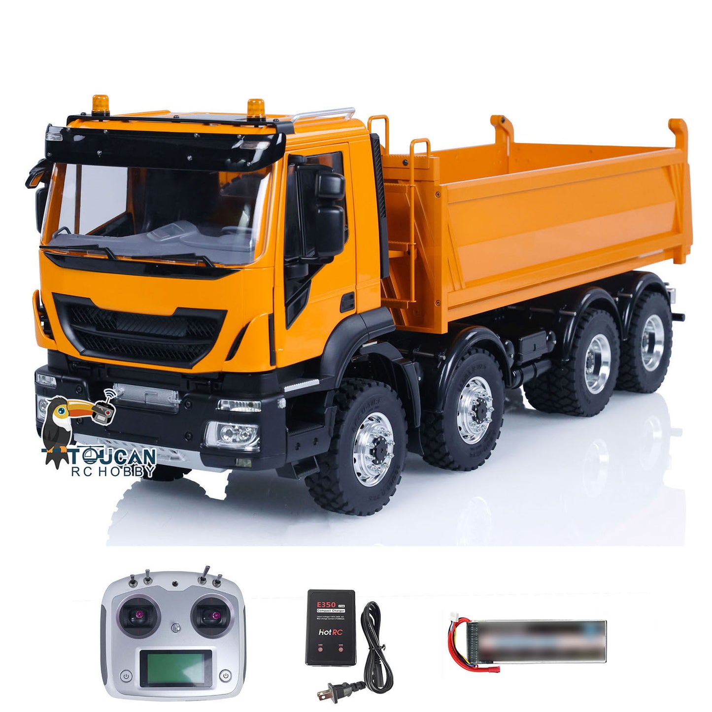 1/14 LESU 8X8 Metal RC Hydraulic Dump Truck Remote Control Tipper Dumper Simulation Car Hobby Model DIY 20150731 PNP/RTR