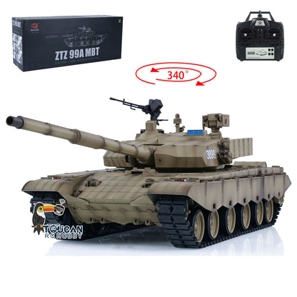 2.4G Henglong 1/16 7.0 Plastic Version Chinese 99A RTR RC Tank Model Radio Controlled Panzer Military Car 3899A DIY