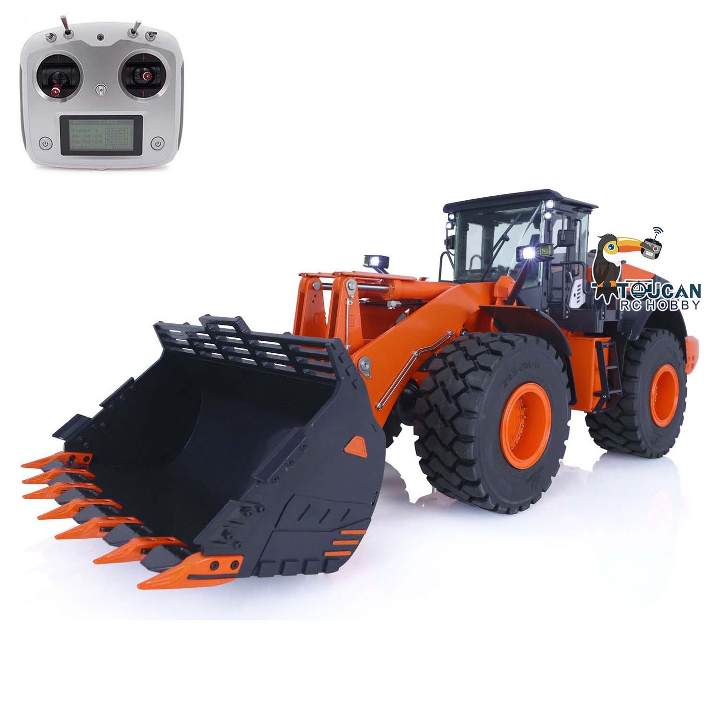 US STOCK Brand JDMODEL 1/14 Hydraulic Wheeled Loader Earth Mover ZW370 Hydraulic Painted Metal Truck Assembled Model