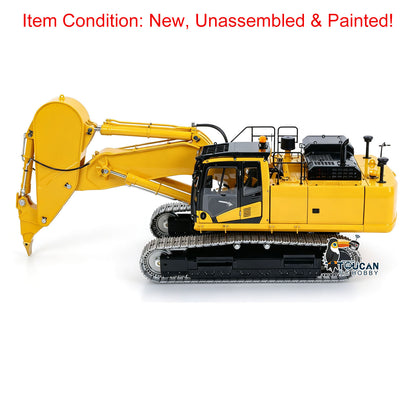 TOUCAN RC HOBBY LESU PC500 1/14 Metal Hydraulic RC Crawler Excavator B0020 Remote Control Rock Arm Digger KIT Model with Brushless Motor ESC Light 3CH Valve