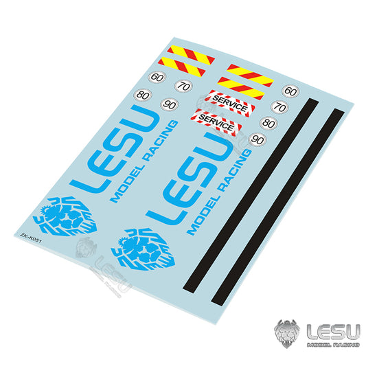 LESU Decal Stickers for 1/14 6x6 RC Concrete Car Radio Controlled Mixer Truck Vehicle Z0045 DIY Parts Hobby Model
